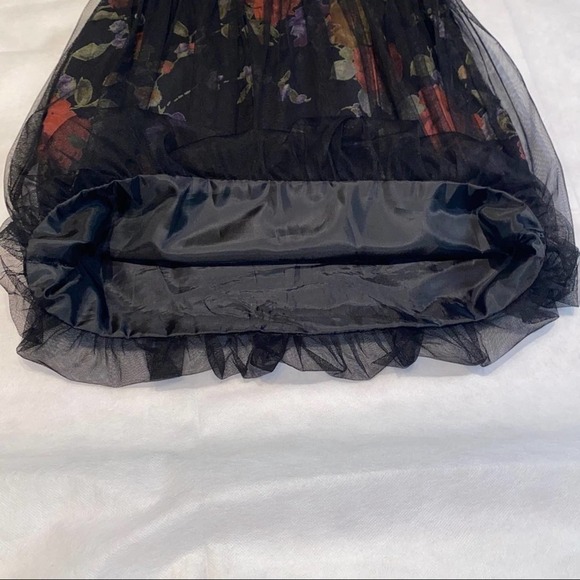 Plastic Island Black Rose Dress Size Small - Picture 13 of 14